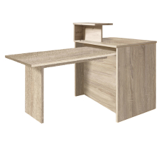 Kuchyňský ostrůvek KW 106x70 cm + stůl KS 130x80 cm + police KNM 59 cm | SONOMA