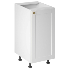 LINEA b | dolní skříňka D40 P/L s policí | 40 cm | UNI dvířka | SOKL v CENĚ | bílá mat