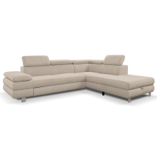 Sedací souprava CONTI NEW | 276x226 cm | PRAVÁ | rozkládací + úložný prostor | VÝBĚR TKANIN