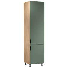 SORENTO pg | vysoká skříňka D60ZLN na vestavnou lednici | 60 cm | UNI | puccini/zelená
