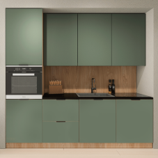 Kuchyňská linka SORENTO pg | 240 cm | UNI provedení | puccini/zelená