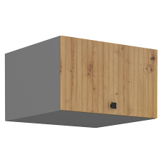 AVARANT sa | horní skříňka 60 NAGU-36 1F výklopná | 60 cm | 3D povrch | HLUBOKÁ | šedá/artisan