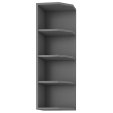 AVARANT sa | horní regál 30 G-90 ZAK ukončovací s policemi  | 30 cm | UNI provedení | šedá