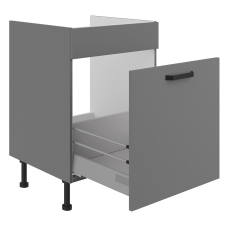 NESSANT se | dolní skříňka 60 ZL 1S dřezová s výsuvem | 60 cm | PREMIUM BOX | šedá