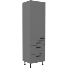 NESSANT se | vysoká skříňka 60 DKS-215 3S1F potravinová | PREMIUM BOX | 60 cm | šedá
