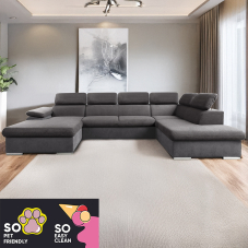 Sedací souprava COOL II | 191x343x220 cm | rozkládací + 2x úložný prostor | LEVÁ | Letto 92
