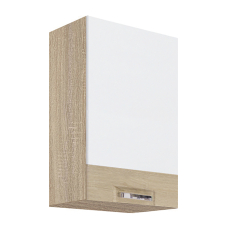 PREMIO sc | horní skříňka PRE-31G s policemi | 40 cm | UNI dvířka | sonoma/bílá lesk