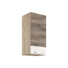 ECONO wh | horní skříňka ECO-30G policová | 30 cm | san remo/bílá lesk | VÝBĚR KORPUSU