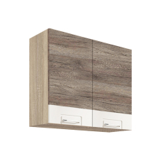 ECONO wh | horní skříňka ECO-43G policová | 80 cm | san remo/bílá lesk | VÝBĚR KORPUSU