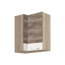 ECONO wh | horní skříňka ECO-45G rohová | 40x70 cm | san remo/bílá lesk | VÝBĚR KORPUSU