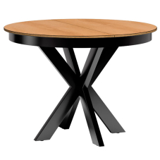 FONTI | jídelní rozkládací stůl F-10 | 110-150 cm | dub karamel | černá kovová podnož