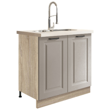 SMART s | dolní skříňka SM-12D dřezová | 80 cm | VÝBĚR KORPUSU | šedá mat