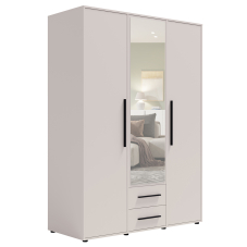 MAXIONE k | šatní skříň SZ3D2SZ MX-12 se zrcadlem | 150 cm | kašmír