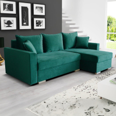 Sedací souprava APIS | 230x144 cm | PRAVÁ | rozkládací + 2x úložný prostor | VÝBĚR TKANIN