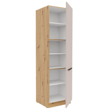 SOLEA k | vysoká skříňka 60 DK-210 2F potravinová s policemi | 60 cm | UNI dvířka | artisan/kašmír | VÝBĚR ÚCHYTŮ