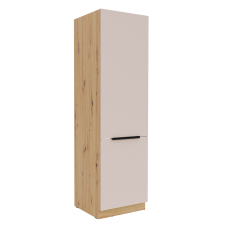 SOLEA k | vysoká skříňka 60 LO-210 2F na vestavnou lednici | 60 cm | UNI dvířka | artisan/kašmír | VÝBĚR ÚCHYTŮ