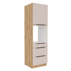 SOLEA k | vysoká skříňka 60 DPS-210 3S1F | 60 cm | PREMIUM BOX | artisan/kašmír | VÝBĚR ÚCHYTŮ