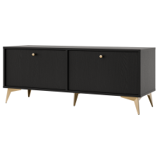 TOKYO 1 c | TV stolek RTV 2K | 120,6 cm | černá grafit/zlatá