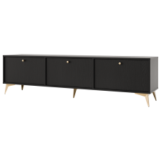 TOKYO 1 c | TV stolek RTV 303 | 180 cm | černá grafit/zlatá
