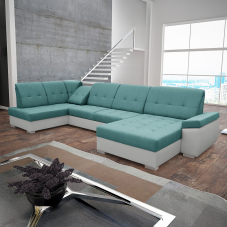 Sedací souprava ZEUS | 162x375x180 cm | LEVÁ | s funkcí RELAX | rozkládací + 2x úložný prostor | VÝBĚR TKANIN