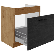 VIGO d | dolní skříňka 80 ZL 1S dřezová | 80 cm | PREMIUM BOX | lancelot/dark wood