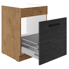 VIGO d | dolní skříňka 60 ZL 1S dřezová | 60 cm | PREMIUM BOX | lancelot/dark wood