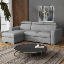Malá sedací souprava PEDRO L | 170x235 cm | LEVÁ | rozkládací + úložný prostor | VÝBĚR TKANIN
