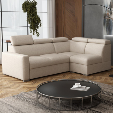 Sedací souprava PEDRO L | 250x167 cm | PRAVÁ | rozkládací + úložný prostor | polohovatelné záhlavníky | VÝBĚR TKANIN