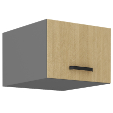 SCANDI sc | horní skříňka 50 NAGU-36 1F výklopná | 50 cm | HLUBOKÁ | šedá/rybí kost