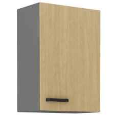 SCANDI sc | horní skříňka 50 G-72 1F s policemi | 50 cm | šedá/rybí kost