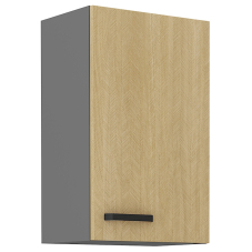 SCANDI sc | horní skříňka 45 G-72 1F s policemi | 45 cm | šedá/rybí kost