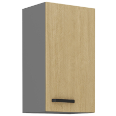 SCANDI sc | horní skříňka 40 G-72 1F s policemi | 40 cm | šedá/rybí kost