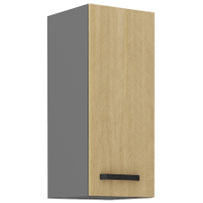 SCANDI sc | horní skříňka 30 G-72 1F s policemi | 30 cm | šedá/rybí kost