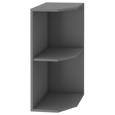 SCANDI sc | dolní regál 30 D ZAK zakončovací s policemi  | 30 cm | UNI provedení | šedá