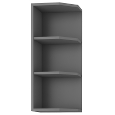 SCANDI se | horní regál 30 G-72 ZAK ukončovací s policemi  | 30 cm | UNI provedení | šedá