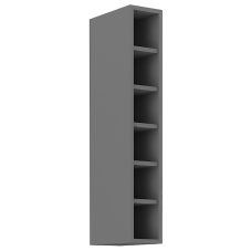 SCANDI sc | horní regál 15 G-90 OTW  s policemi  | 15 cm | UNI provedení | šedá