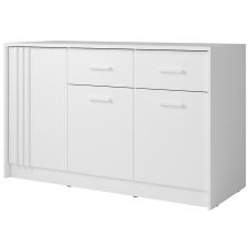 Komoda CANADA CD-21 | 150 cm | bílá s bílými úchyty