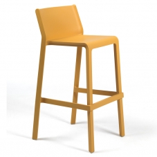 Barová židle Trill | VHODNÁ I NA VEN | zátěž do 150 kg | KVALITNÍ | senape žlutá