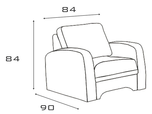 Křeslo IMPULS | 84 cm | VÝBĚR TKANIN