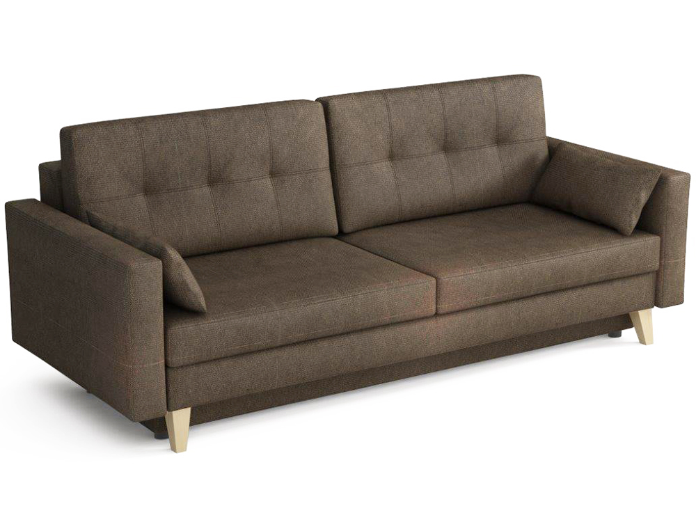 Pohovka Marina | 225 cm | rozkládací + úložný prostor | hnědá