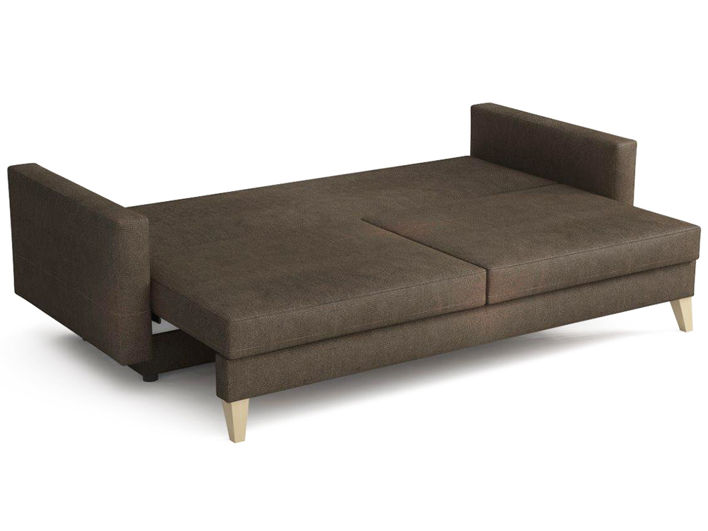 Pohovka Marina | 225 cm | rozkládací + úložný prostor | hnědá