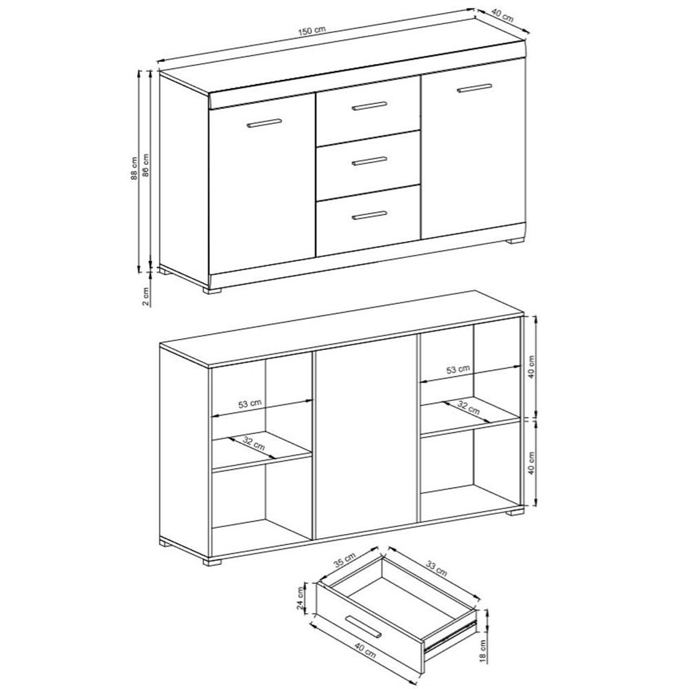 Obývací stěna ALVARO | 6 dílů | trufla | VÝPRODEJ