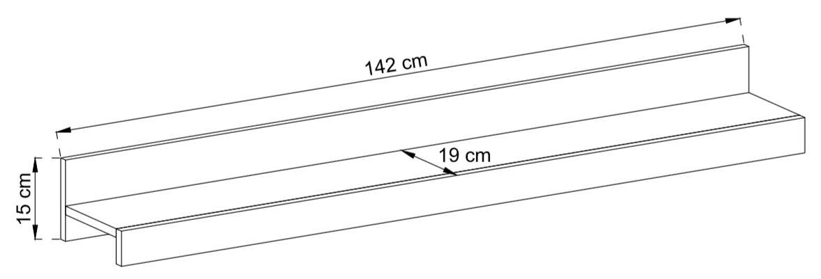 Obývací stěna Tom - sonoma/bílá SKLADEM 1 ks