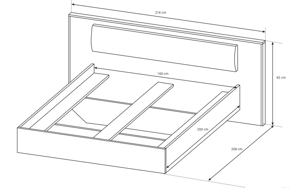 Ložnice Sega - sestava A