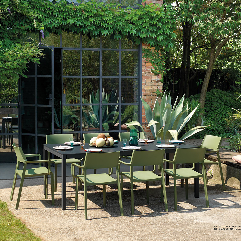 Křesílko Trill | VHODNÉ I NA VEN | zátěž do 150 kg | KVALITNÍ | bianco bílá