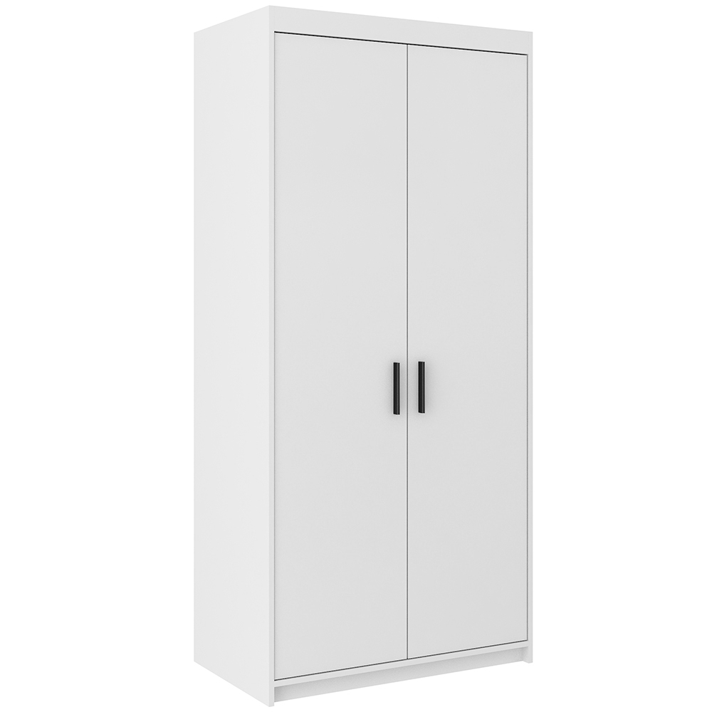 Šatní skříň ELENA 2D | 89,7 cm | bílá