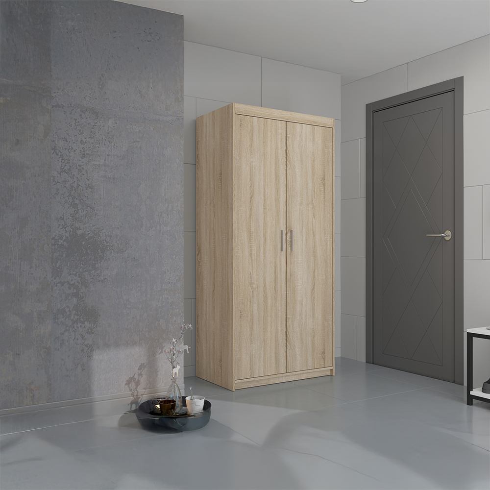 Šatní skříň ELENA 2D | 89,7 cm | dub sonoma