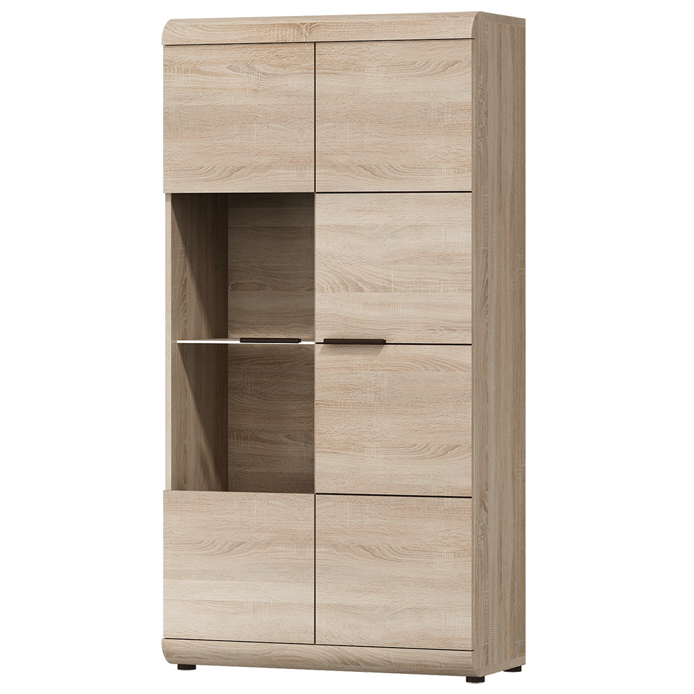 Obývací stěna LINK s | 4 díly | sestava C | 298 cm | sonoma