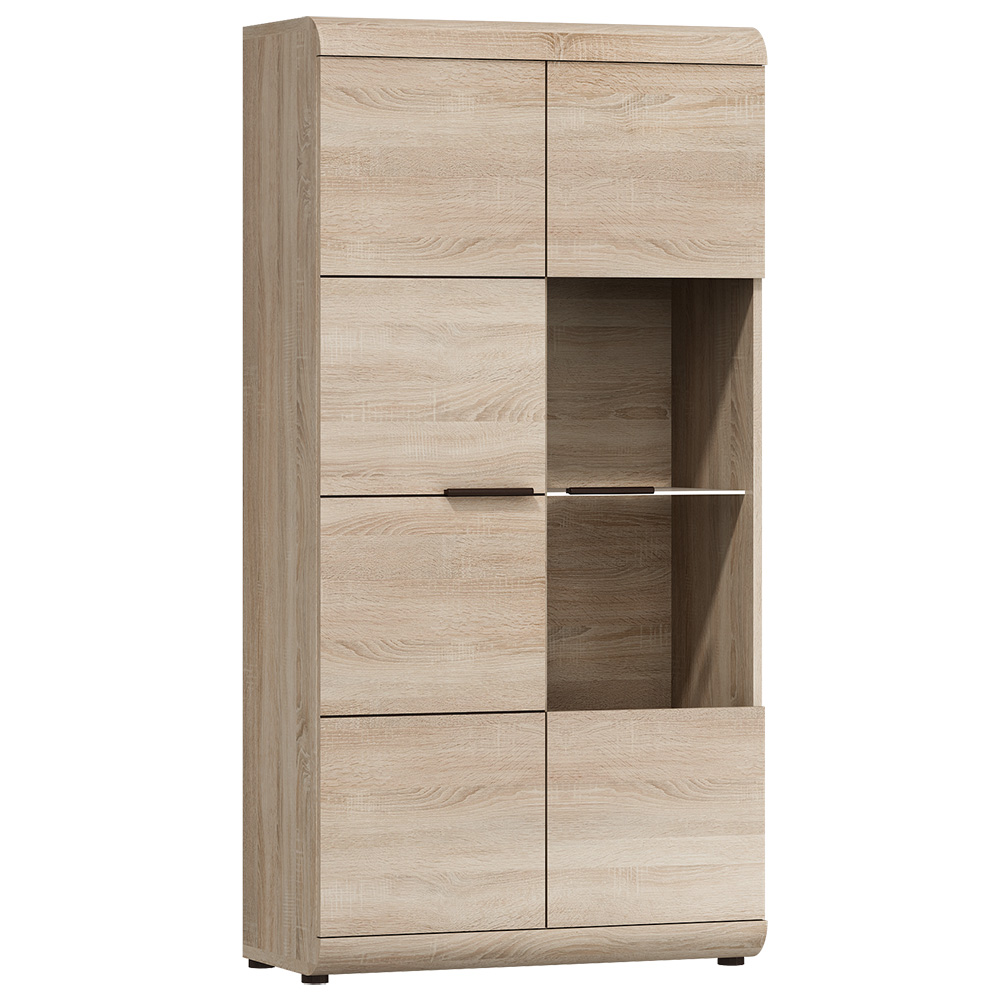 Obývací stěna LINK s | 6 dílů | sestava A | 298 + 120 + 120x60 cm | sonoma