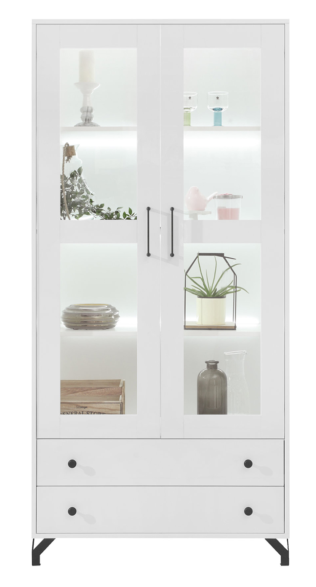 Obývací stěna Bergen B - bílá